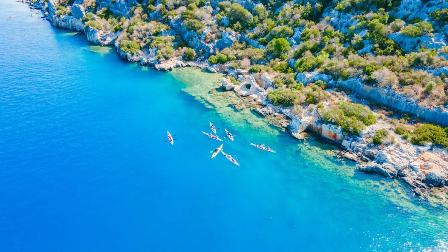 Sea Kayaking Sunken City Antalya Turkey